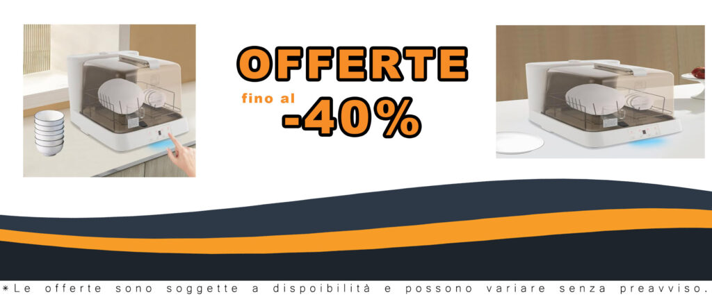 FZSERUN Lavastoviglie Portatile da Banco con 3 Programmi e Funzione Air-Refresh