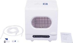 PRMTYUP Lavastoviglie Portatile con Serbatoio Integrato e 5 Programmi di Lavaggio