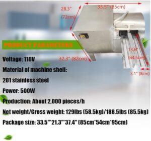 Lavatrice automatica per uova, design compatto, adatta per uso domestico e commerciale.