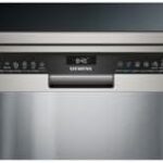 Lave-vaisselle pose libre SIEMENS SN23HI02ME iQ300 in inox grigio, design elegante e silenzioso.