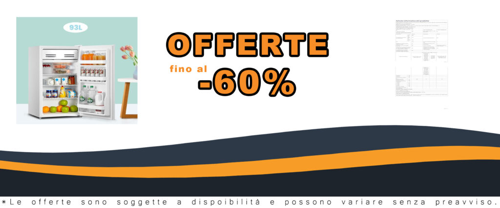 Frigorifero COMFEE' RCD93WH2(E) 93 L, piccolo sottotavolo, silenzioso, con controllo della temperatura