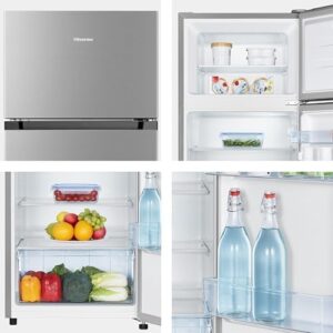 Hisense MTM55205SE Frigorifero Doppia Porta Silver con capacità di 206 litri, modello 2022