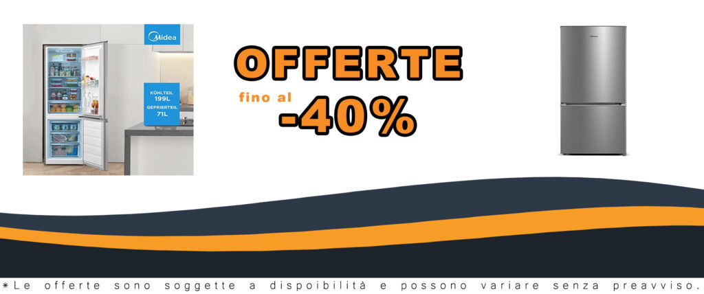 Frigorifero Midea MERB276FGE02A con congelatori da 270 L, design inox e sistema Total No Frost