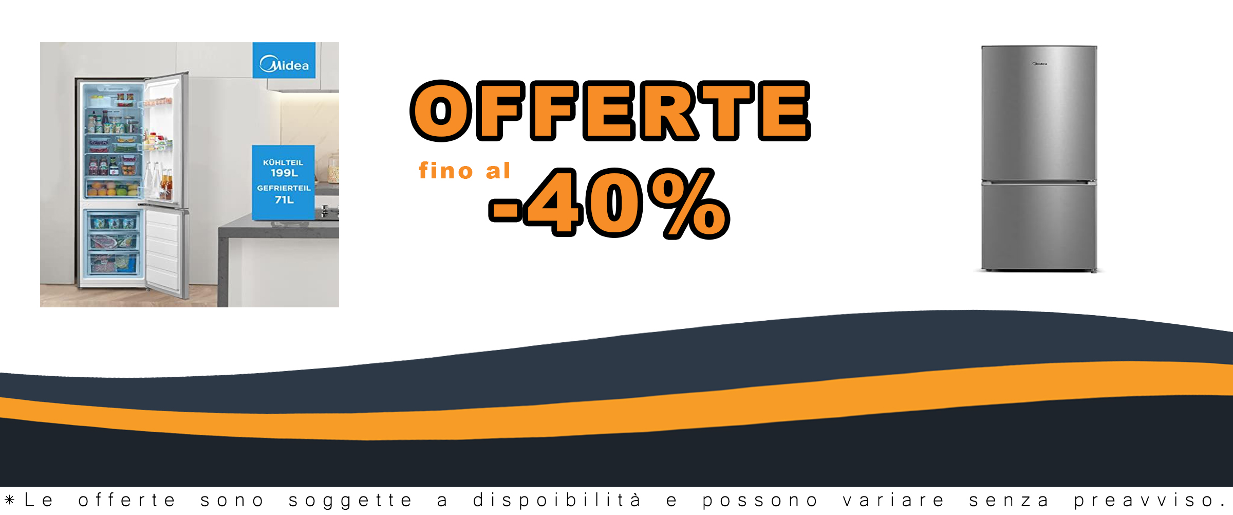 Frigorifero Midea MERB276FGE02A con congelatori da 270 L, design inox e sistema Total No Frost