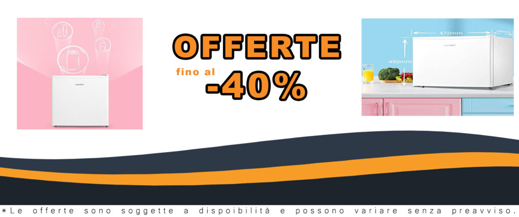 Mini frigo COMFEE' RCD50WH2(E) silenzioso e compatto per casa, ufficio e hotel