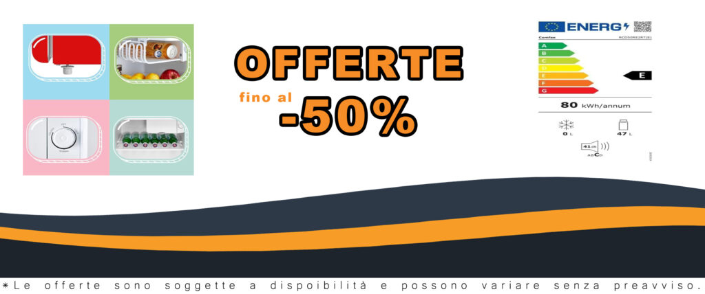 Frigorifero COMFEE' RCD50RE2RT(E) rosso, mini frigo da tavolo con design retrò e termostato regolabile