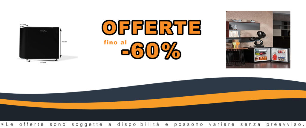 PremierTech Mini Frigo Bar, 45 litri, compatto e a risparmio energetico, perfetto per casa, ufficio e hotel