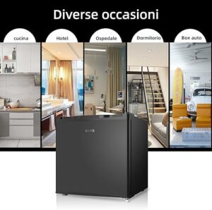 Mini Congelatore e Frigorifero CHiQ CSD31D4E 2 in 1, design nero elegante, compatto e silenzioso
