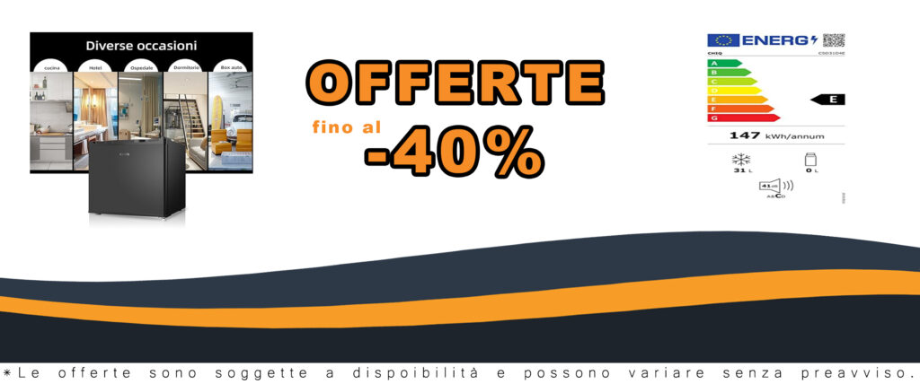Mini Congelatore e Frigorifero CHiQ CSD31D4E 2 in 1, design nero elegante, compatto e silenzioso