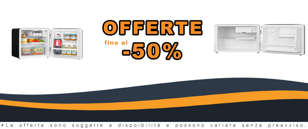 Frigorifero COMFEE' RCD50BL2EURT, mini frigo retro nero con 47 litri di capacità e termostato regolabile, ideale per casa, ufficio e hotel