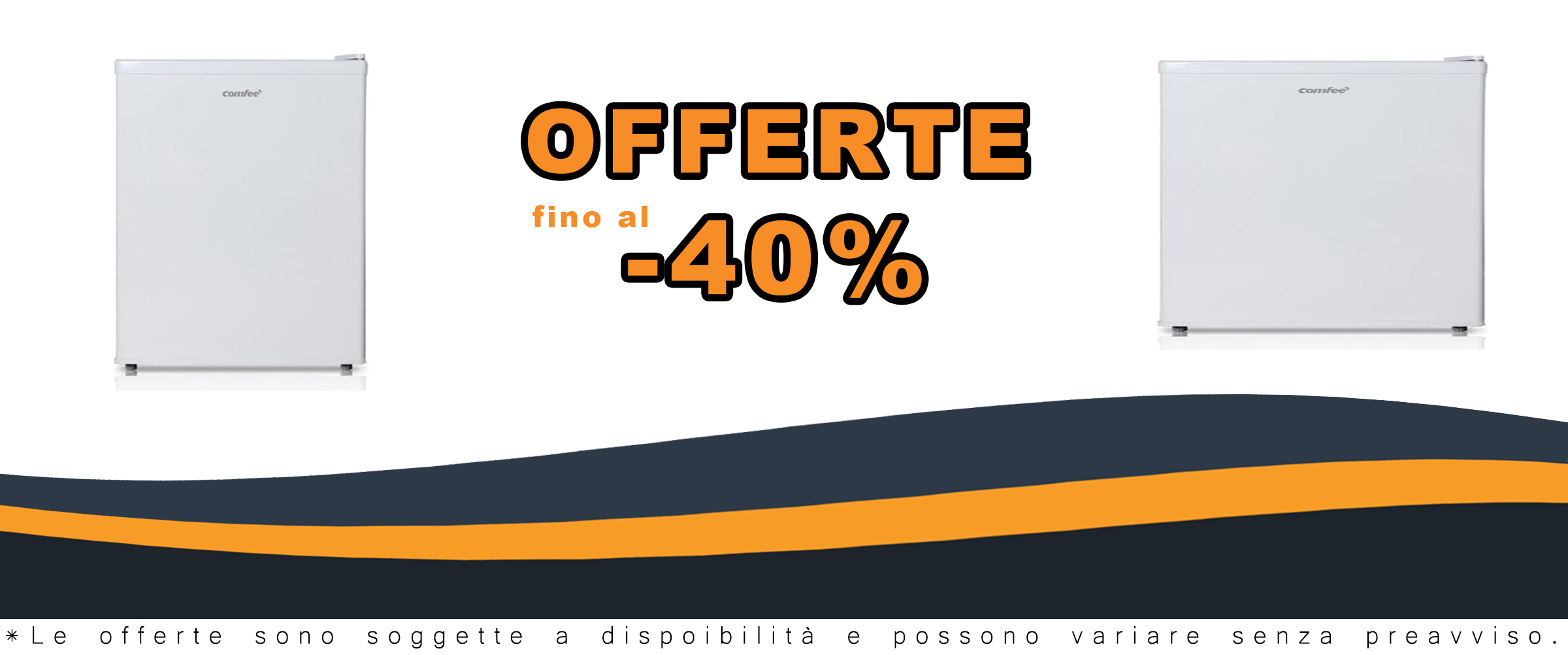 Mini frigo COMFEE' RCD98WH2 bianco da 67 litri con classe energetica E, ideale per piccoli spazi