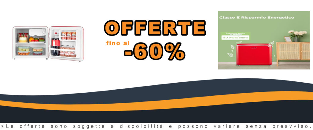 Frigorifero Comfee' RCD50RE2EURT, mini frigo da tavolo con design retrò, colore rosso e termostato regolabile, adatto per casa, ufficio e hotel.
