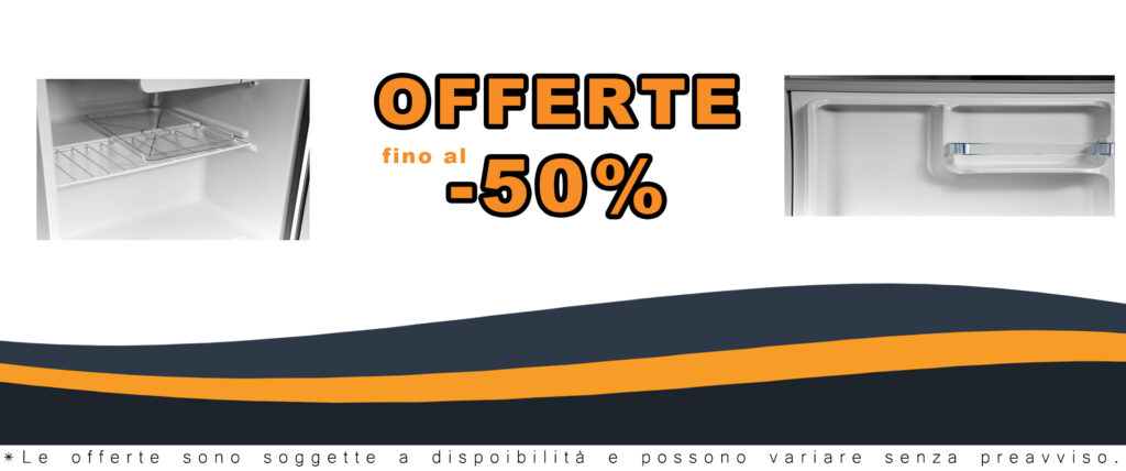 PremierTech Mini Frigo Silver 45 Litri, ideale per uffici e camere da letto, con classe energetica E e design moderno.
