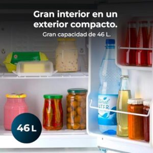 Cecotec Mini Frigo GrandCooler 20000 L SilentCompress Nero, compatto e silenzioso, perfetto per piccoli spazi e uffici