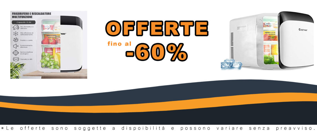 COSTWAY Mini Frigorifero Elettrico 15L, ideale per casa, auto e ufficio, con funzione caldo e freddo.