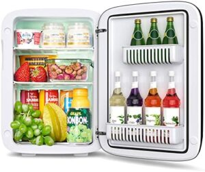 COSTWAY Mini Frigorifero Elettrico 15L con funzione caldo e freddo, ideale per casa, auto e ufficio