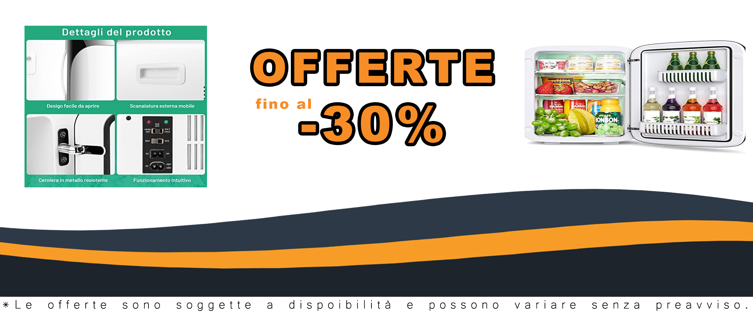 COSTWAY Mini Frigorifero Elettrico 15L con funzione caldo e freddo, ideale per casa, auto e ufficio