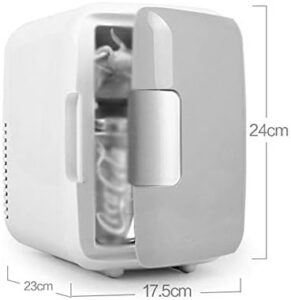 TOYOCC Mini Frigorifero 4 Litri, portatile e compatto per auto e uso domestico, disponibile in blu e rosa, con funzione caldo e freddo