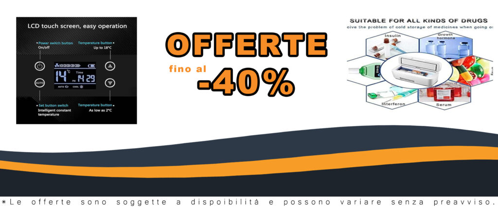 Frigorifero portatile per insulina con display LCD, ideale per la conservazione sicura dei farmaci, perfetto per viaggi e trasporti.