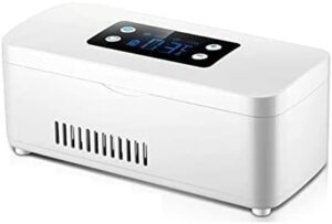 Mini frigorifero portatile per insulina, ideale per conservare medicinali in viaggio o in auto, con temperatura regolabile