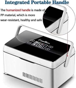 ZXLZM Mini Frigorifero per Auto Medicinale, frigorifero portatile per insulina con batteria al litio da 10200mAh