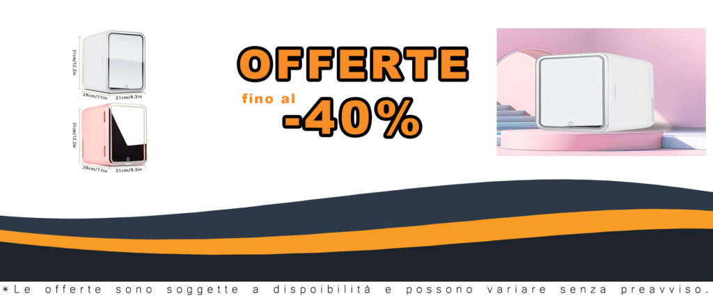 Frigorifero portatile con luci e specchio, perfetto per la cura della pelle e adatto per casa e auto