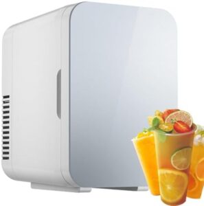 Frigo portatile per auto e camera da letto, ideale per bevande e alimenti, con alimentazione a 12 Volt e USB