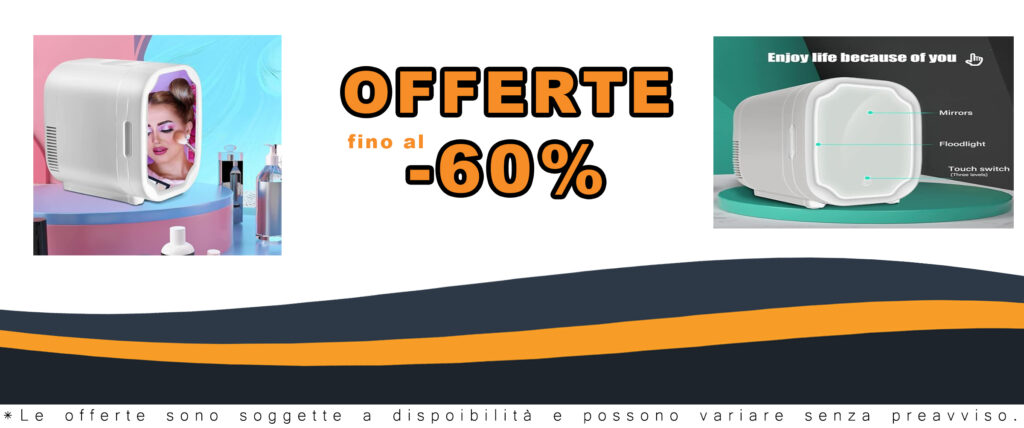SZAJOR Mini Frigorifero da 8 Litri, Frigorifero a Specchio con Illuminazione a LED, Custodia da Viaggio per Auto