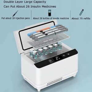 Frigorifero ANXYYDS per farmaci da viaggio con display LED e sistema di allarme per insulina