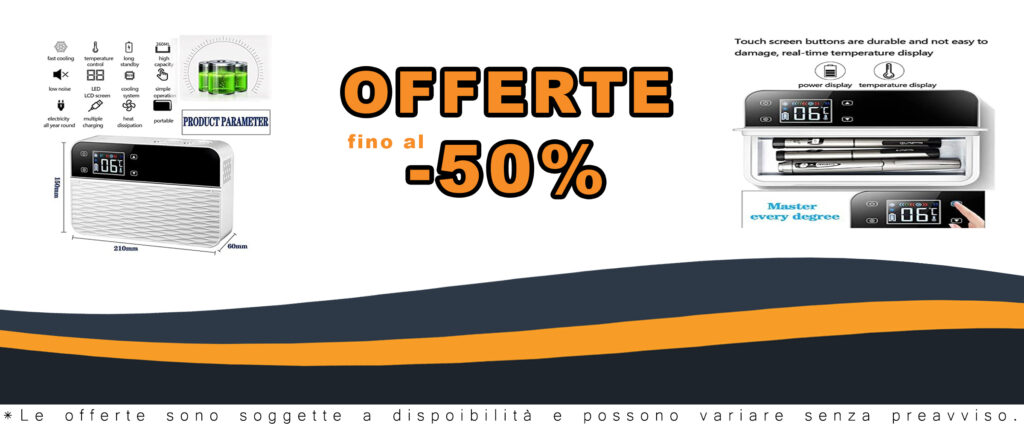 Dispositivo di raffreddamento per insulina, frigorifero elettrico portatile, ideale per auto, casa e ufficio, con batterie ricaricabili.