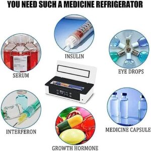 Custodia frigo per insulina portatile con schermo LCD, modalità automatica intelligente e USB ricaricabile