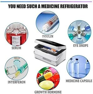 YIHEMEI Portatile Refrigeratore per Medicina, frigorifero da viaggio per insulina e medicinali sensibili alla temperatura