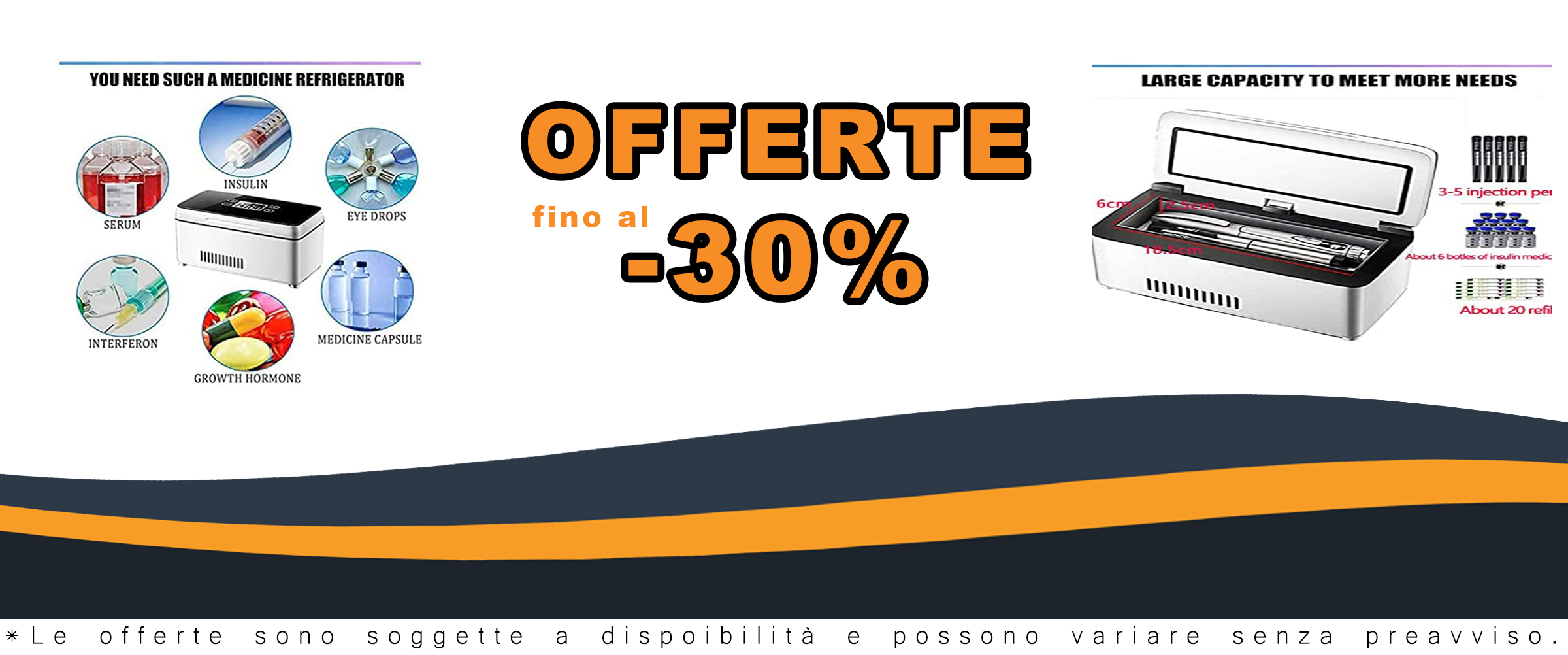 XYEJL Scatola Refrigerata Portatile per Insulina, Dispositivo con Display LCD e Adattabile per Auto