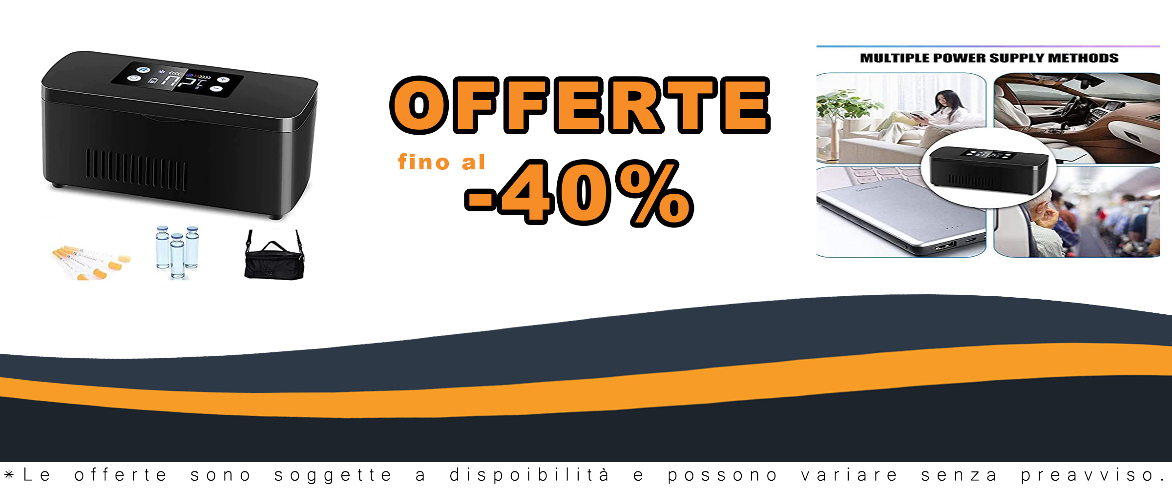 Frigorifero portatile per insulina YNITJH con display LCD e batteria da 10200 mAh, ideale per viaggi e conservazione domestica dei farmaci.
