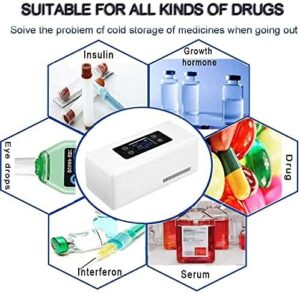 Mini Frigorifero Portatile per Insulina, ideale per auto, viaggi e conservazione sicura di medicinali a temperatura controllata