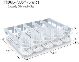 Immagine del Display Technologies Fridge-Plus Pusher Glide, l'organizer ideale per bottiglie e lattine nel frigo