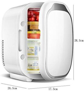 Xyanzi Mini Frigorifero 6L per Camera da Letto, Auto e Ufficio, Funzione Raffreddamento e Riscaldamento