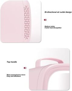 6L Mini Frigorifero Portatile di Bellezza MoreChioce con specchio e luce LED per il trucco, design blu elegante
