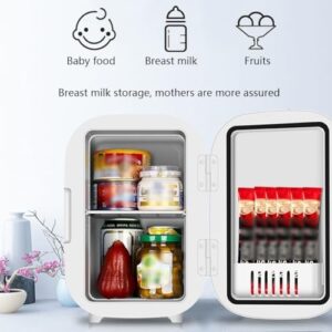6L Mini Frigo Tavolo Top Bellezza, frigo portatile ideale per la cura della pelle, cosmetici e alimenti freschi