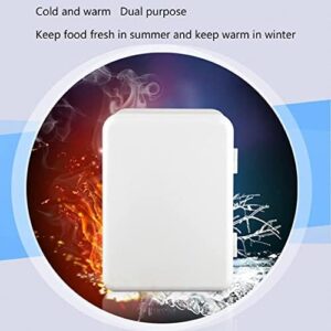 Mini frigo compatto per la cura della pelle, ideale per conservare cosmetici, bevande e alimenti, con funzionalità di riscaldamento e raffreddamento.
