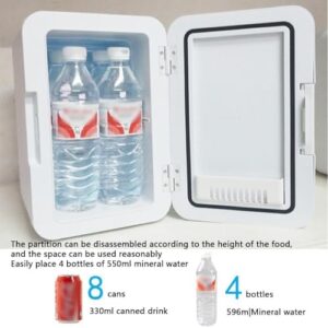 Mini frigo 8L per bevande, cosmetici e farmaci, compatibile con AC e DC