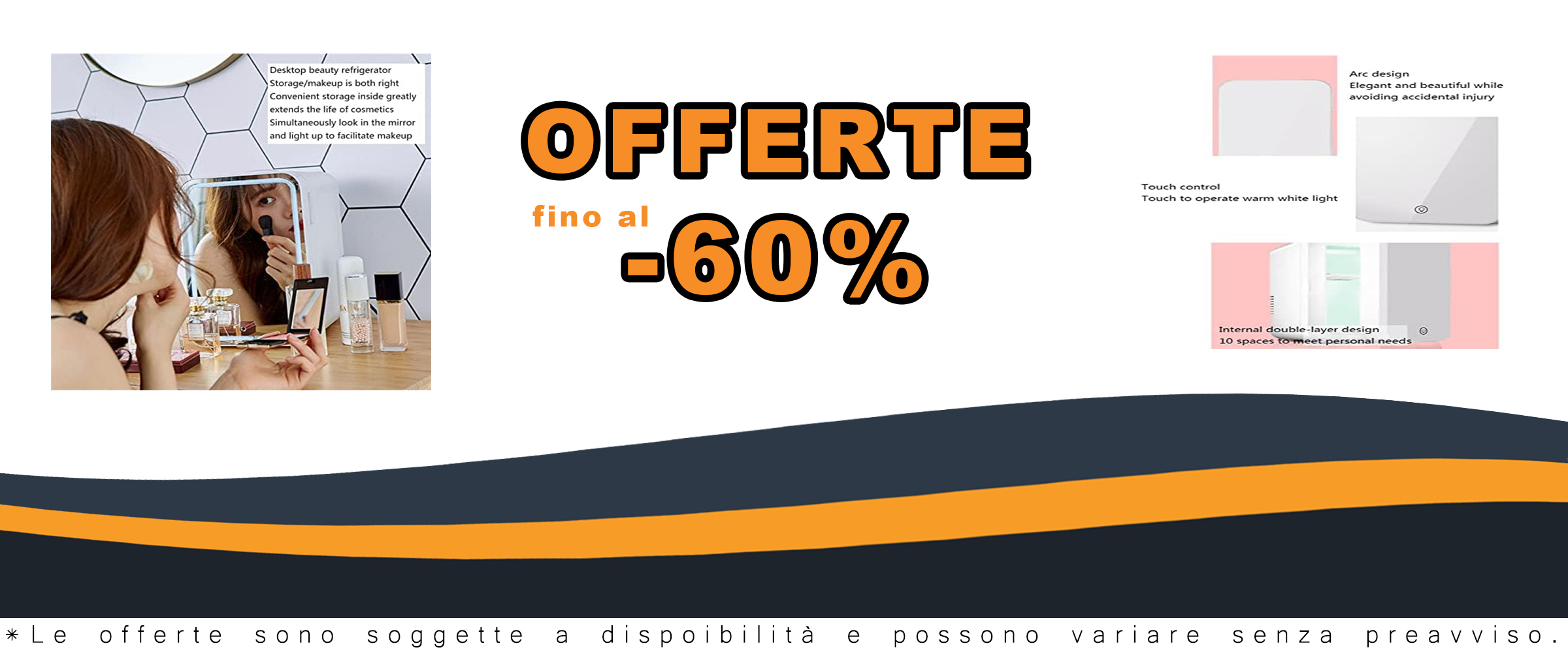 8L Mini Frigo Per La Cura Della Pelle con Illuminazione a LED e Pannello di Vetro