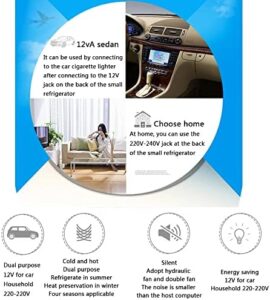 Mini Frigo 8L per bevande e cosmetici, ideale per auto e camere, con funzionalità di raffreddamento e riscaldamento