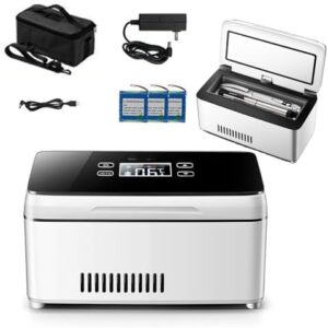 Mini frigorifero ricaricabile tramite USB per insulina, custodia da viaggio per medicinali refrigerati