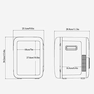 ZLM Piccolo Frigorifero per Auto, 10L, bianco, ideale per latte e refrigerazione in viaggio