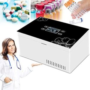 ZWJABYY Insulina Frigo Portatile, ideale per conservare l'insulina e altri farmaci durante i viaggi, con display LED e ricarica USB.