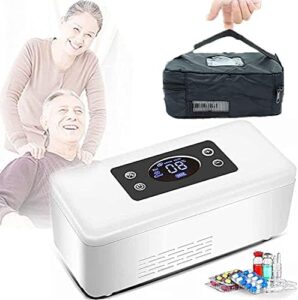 Frigorifero Portatile Mini Fridge Cooler Freezer per Auto e Viaggi, ideale per conservare farmaci sensibili alla temperatura.  