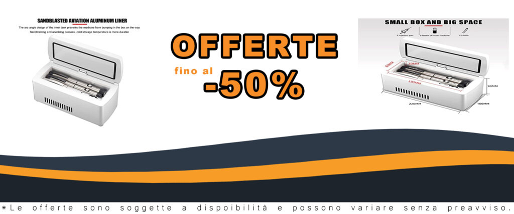 Diabete Mini Frigo Frigorifero Portatile per Insulina, display LCD e temperatura da 2°C a 8°C