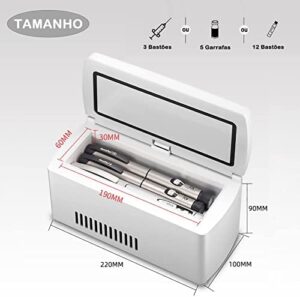 VducK Mini Frigorifero per Insulina, compatto e portatile, ideale per conservare medicinali sensibili alla temperatura, come insulina.