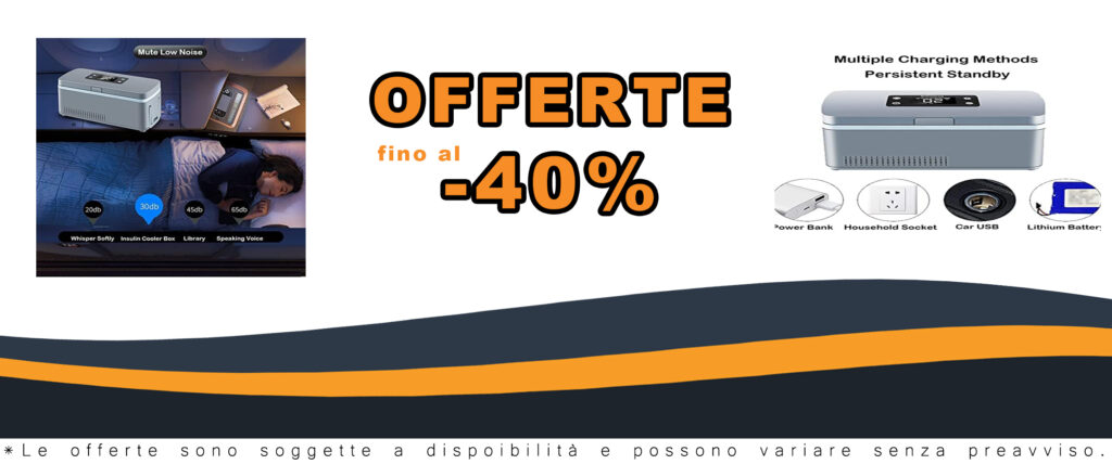 Frigorifero portatile per insulina con display LCD, ideale per conservare farmaci durante i viaggi